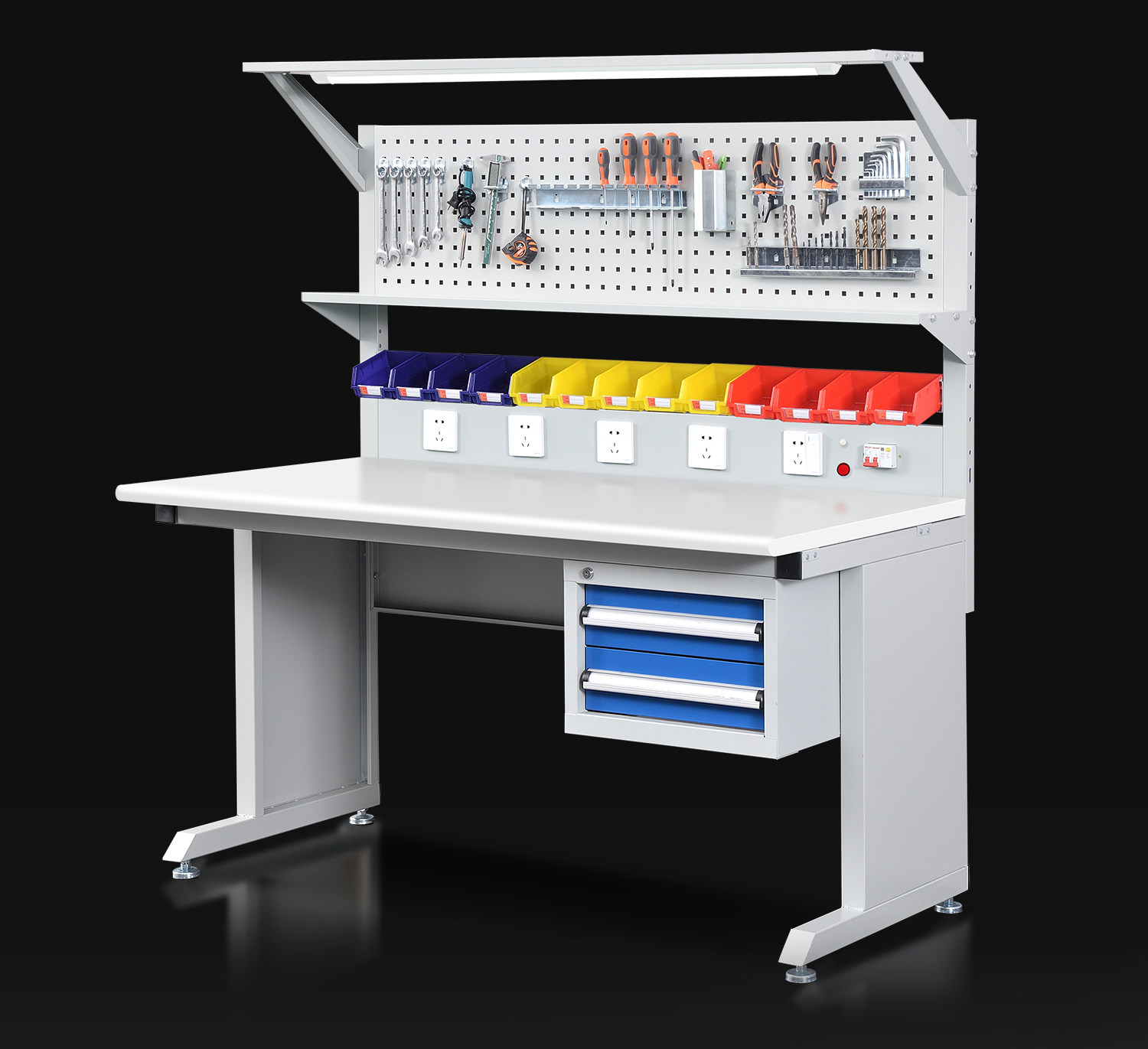 Hand Tools Maintenance Workshop - Meja kerja anti-statis graphene untuk bengkel