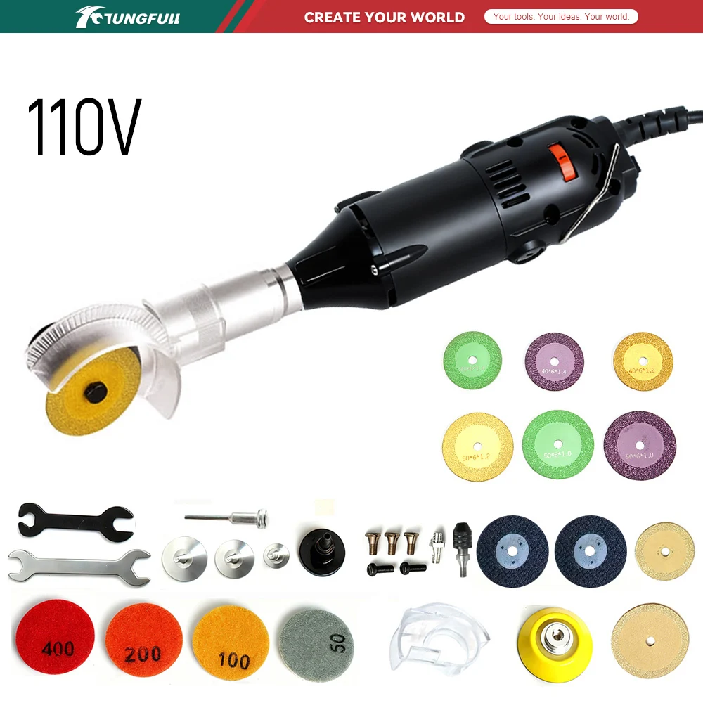 Hand Tools Mechanical Workshop - TUNGFULL 110V Penggiling Sudut Mini Mesin