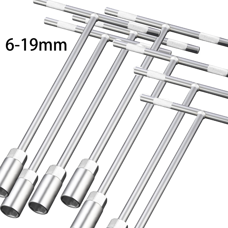 Hand Tools Maintenance Workshop - Kunci Soket T-Style 6-19mm, Kunci Mur