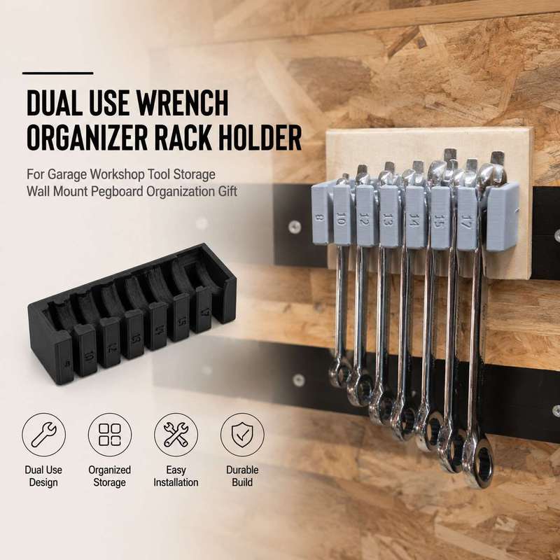 Workshop Tools Organizing - Rak Organizer Kunci Pas Dinding untuk