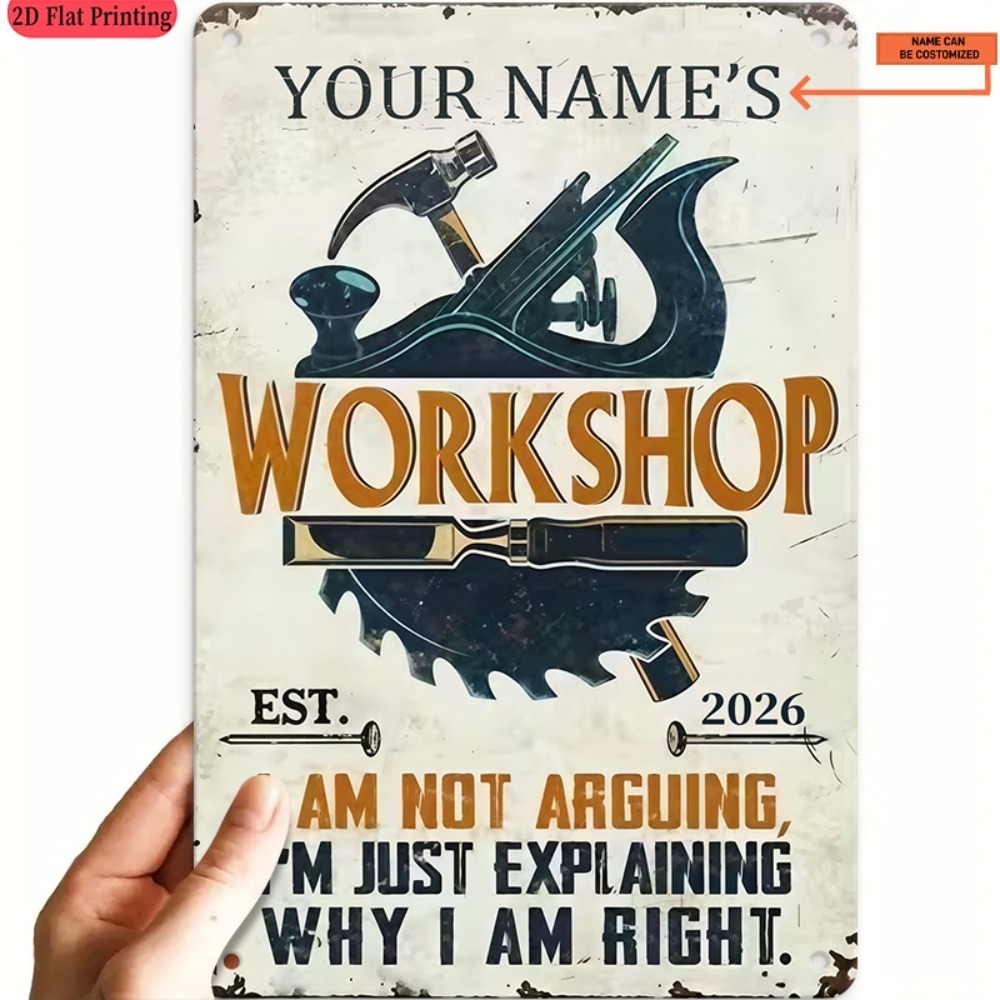 [2D Datar] 1 buah Papan Nama K - Tools Name In Workshop ulasan dan harga