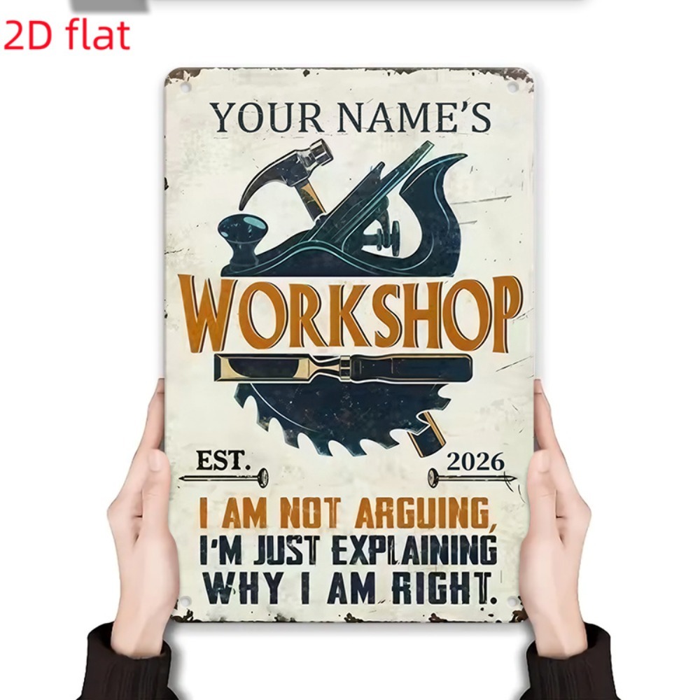 [2D Datar] 1 buah Papan Nama K - Tools Name In Workshop ulasan dan harga