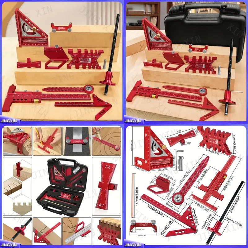 Set Persegi Tukang Kayu Multif - Workshop Joinery Tools ulasan dan harga