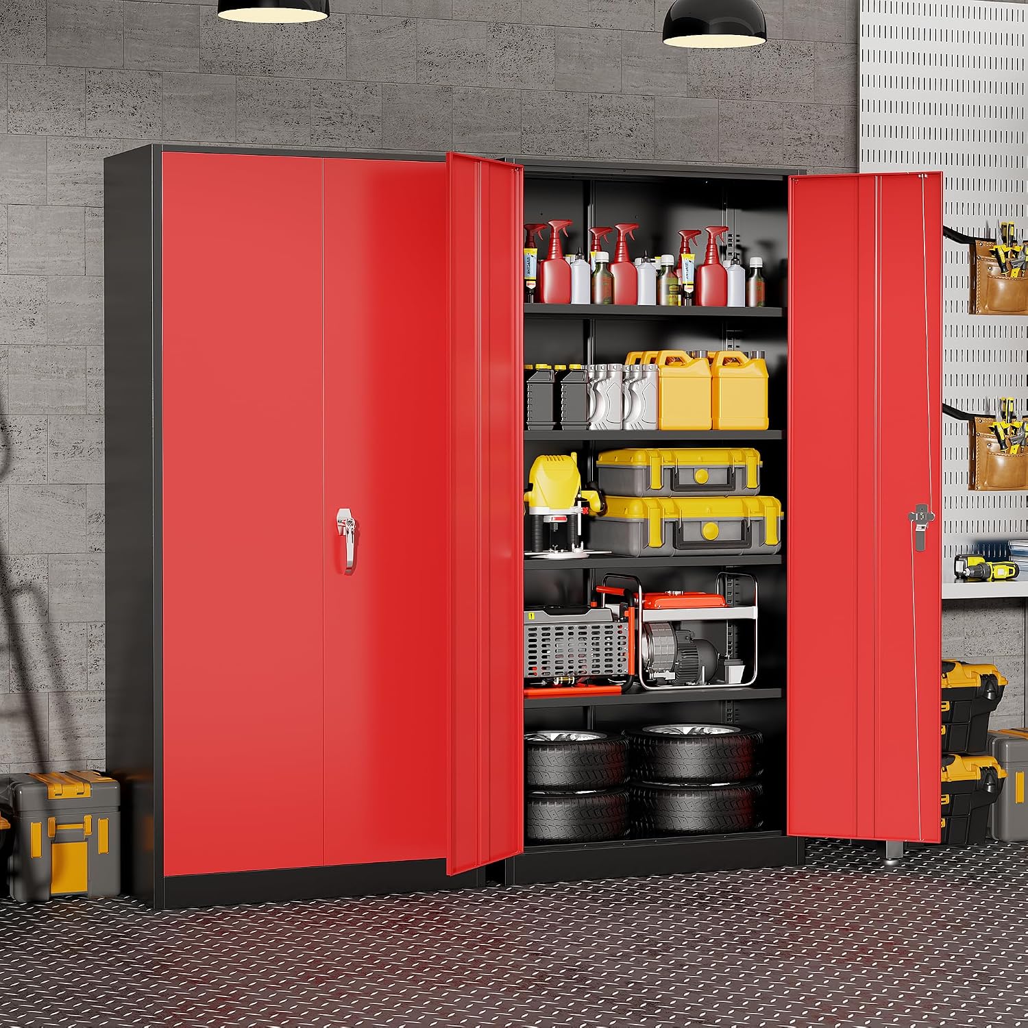 Lemari Penyimpanan Logam Tugas - Tools For Home Workshop ulasan dan harga