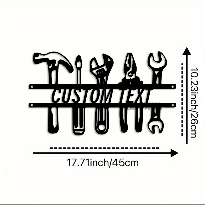 Seni Dinding Besi Gaya Industr - Tools Name In Workshop ulasan dan harga