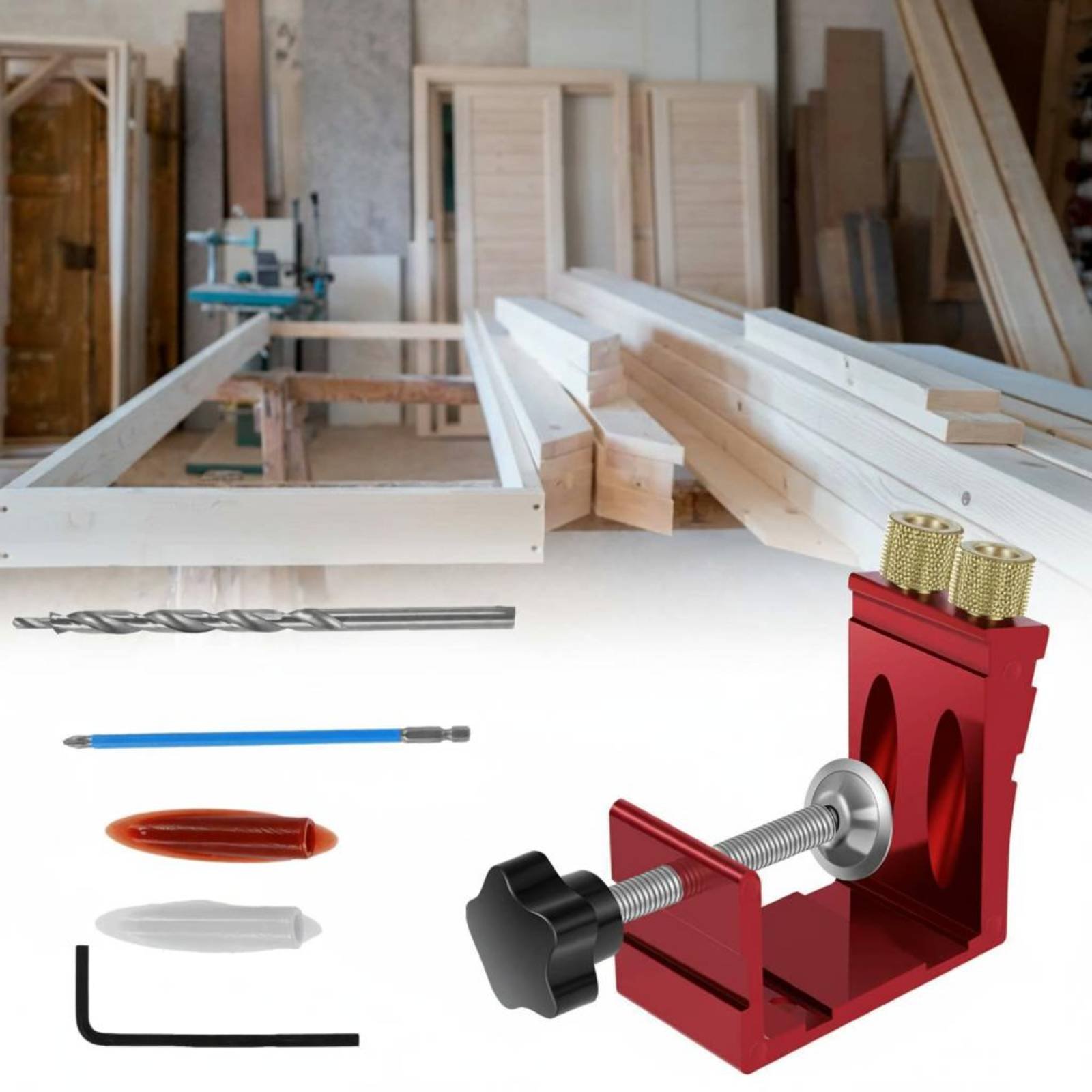 Panduan Pengeboran Sudut 15 De - Workshop Joinery Tools ulasan dan harga