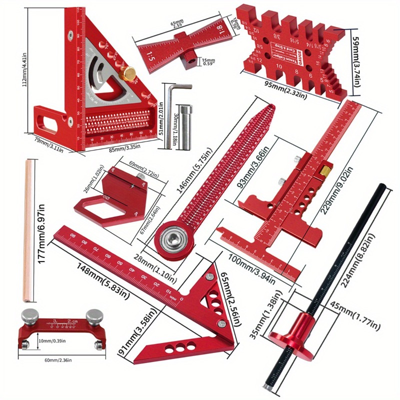 Set Alat Pertukangan Kayu Mult - Workshop Joinery Tools ulasan dan harga